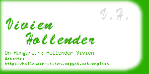 vivien hollender business card